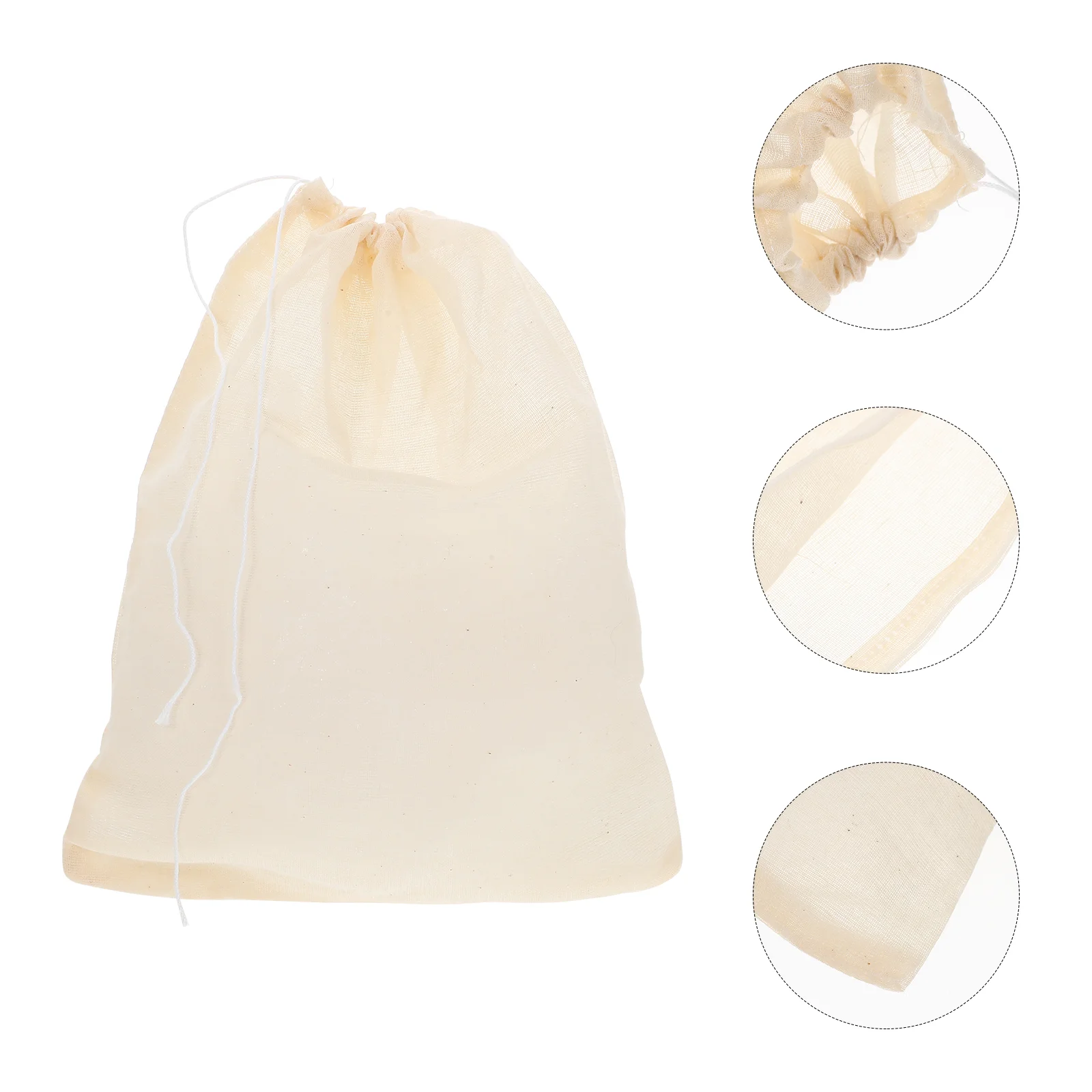 25 Pcs 25pcs Packaged (16*13cm) Reusable Tea Bag Strainer Filter Loose Holder Cotton Gauze Cooking Straining