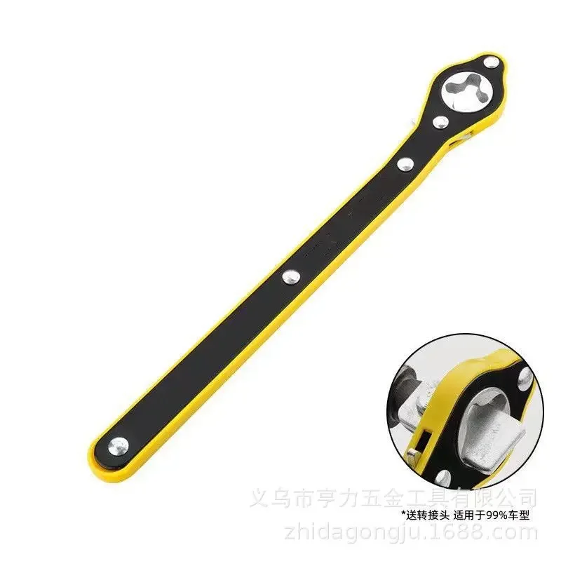 Car Jack Ratchet Wrench Effort Saving Lever Hand Crank Handle Tool Wholesale Factory Direct