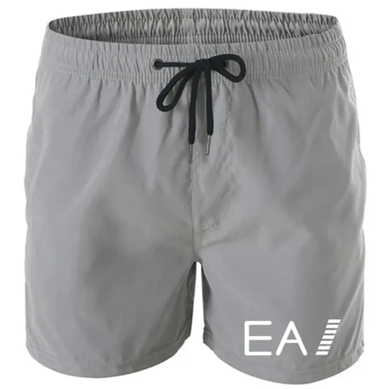 Shorts de praia casual de secagem rápida masculino, moda praia sexy, shorts surf, respirável, novo, verão