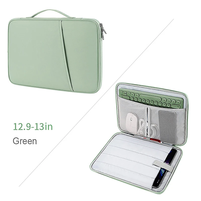 Hot Sleeve Case Para iPad Air 2 1 2019 Pro 11 12.9 XiaoMi Pad 5 10 Capa Nova Manga Laptop Bag 13 Polegada Macbook À Prova de Choque Bolsa