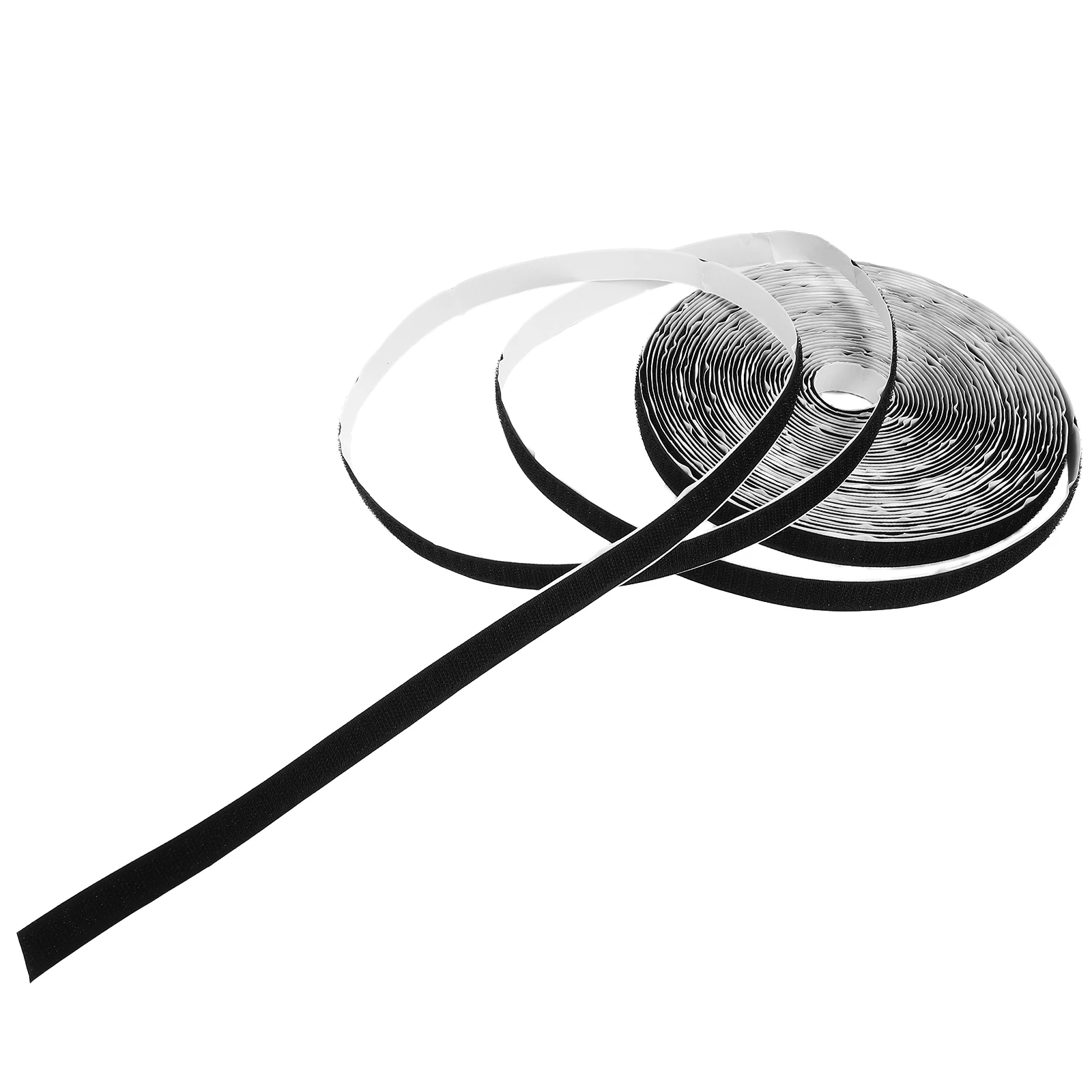 

Self Adhesive Hook Loop Tape 27ft Black 063inch Wide Reusable Reliable Strong Bond for Home Office Curtains Fabric