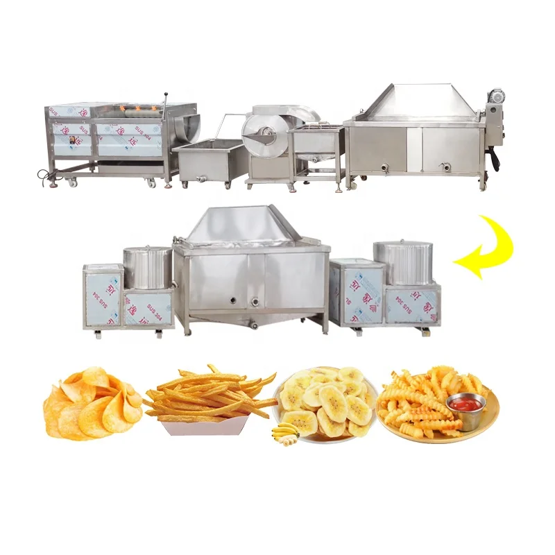 FOODLINE Waste Collection Potato Chips Production Line Residue Recycling Device Clean Factory Production Environment