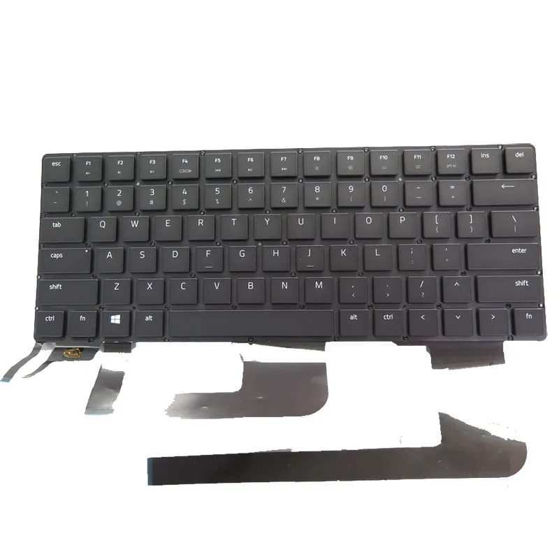 Imagem -04 - Teclado Portátil para Razer Blade 1252764800 12255325-00 12255324-00 12310758-00 Eua fr gr uk kr Preto sem Moldura com Retroiluminado