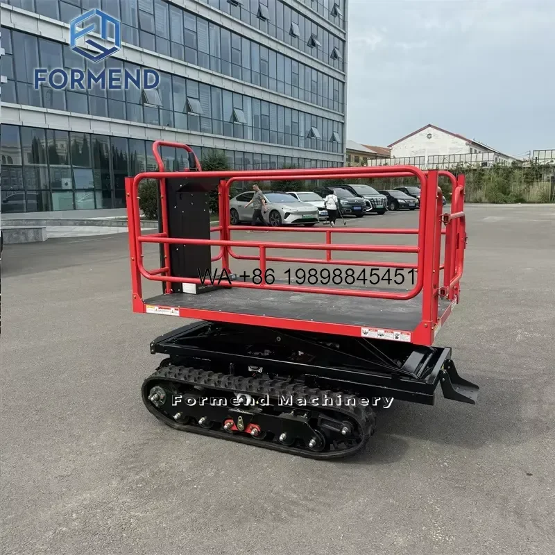 Wmwmnu for High Quality Tracked Mobile Scissor Lift Platform Engine High Productivity All Terrain Self Propelled Crawler for
