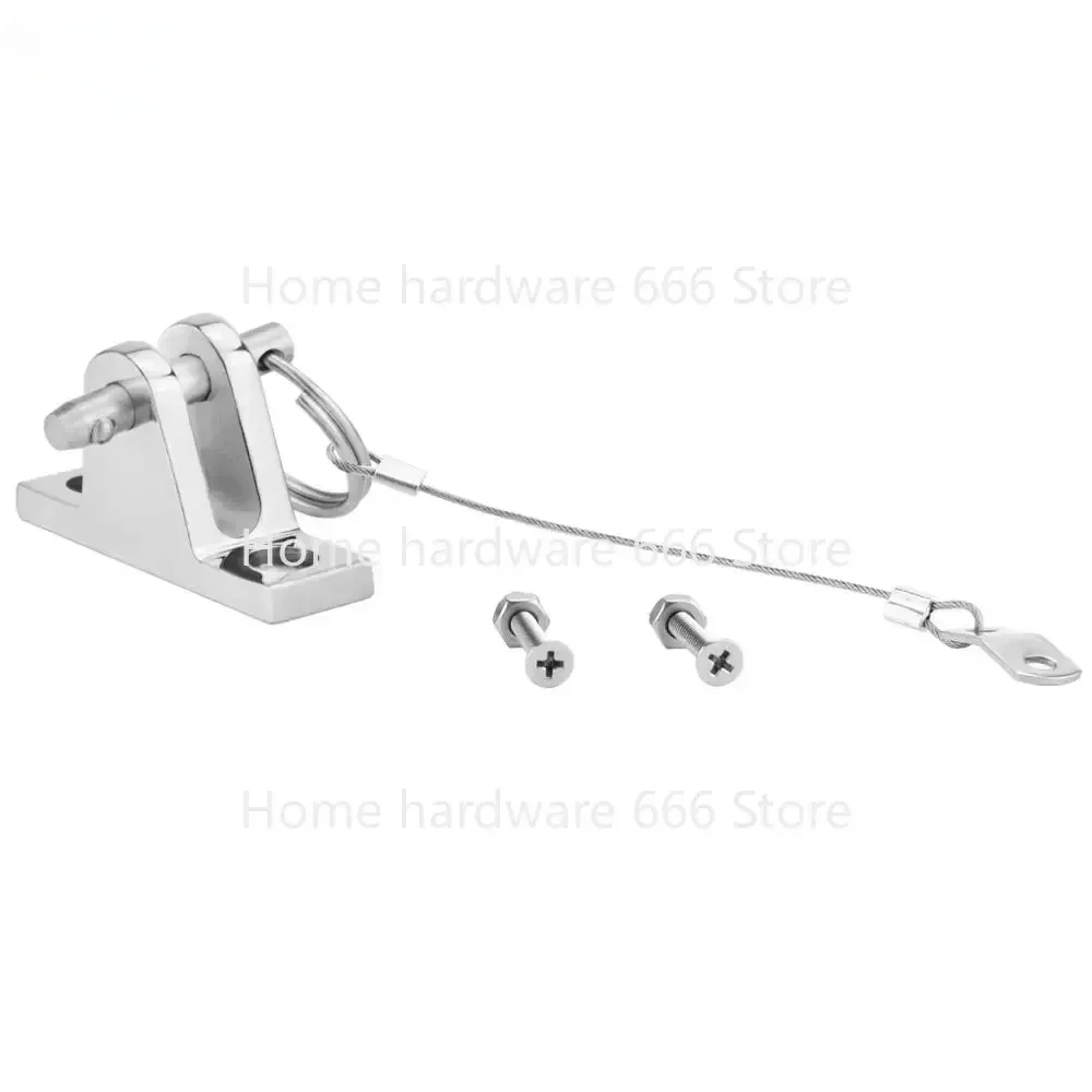 316 Stainless Steel Boat Bimini Top Deck Hinge with Quick Release Pin 90 Degree Boat Accessories Marine Kayak Canoe Yacht Cover