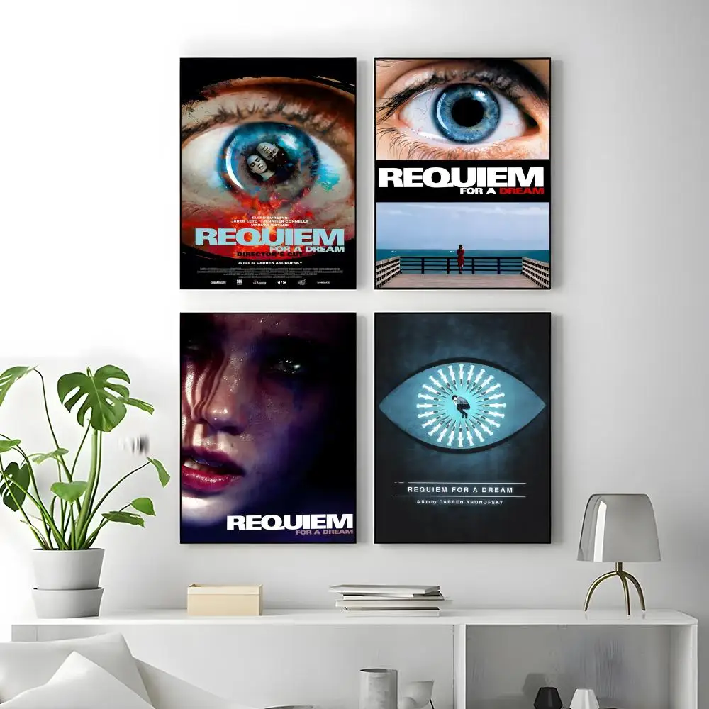Game R-Requiem of Dreams Poster Self-adhesive Art Waterproof Paper Sticker Coffee House Bar Room Wall Decor