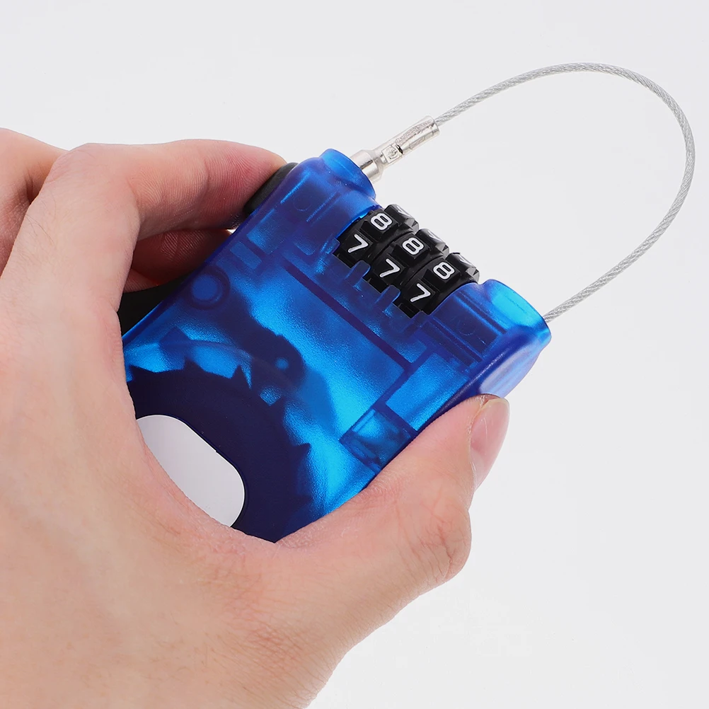 

2pcs Retractable Cable Luggage Wire Lock Suitcase Supply Heavy Duty Anti Theft Plastic Combination Lock Travel