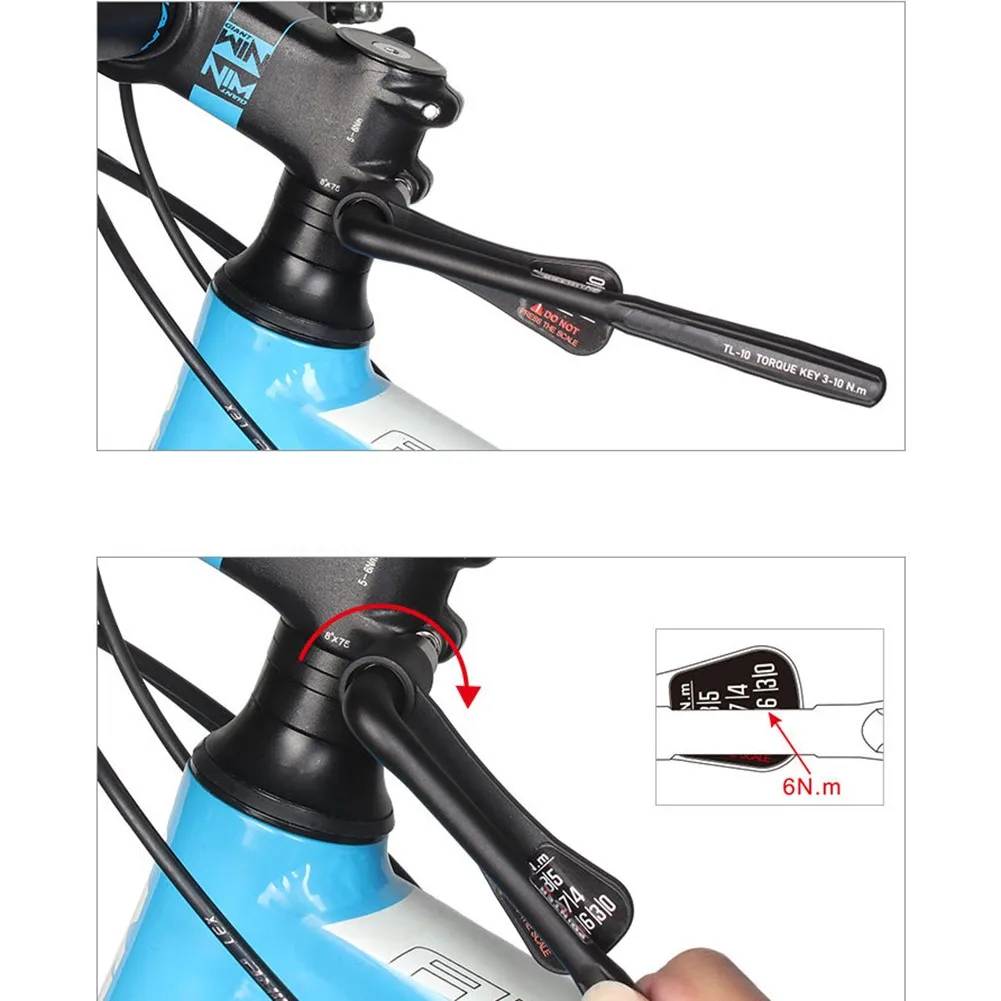 

Bicycle Torque Wrench Set High Performance Chromium Vanadium Steel with Nylon Handle for Secure and Accurate Use
