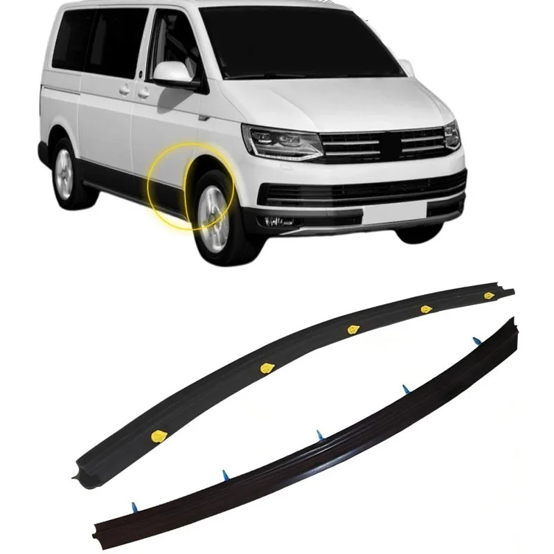 Front Wheel Arch Weatherstrip Seal Kit For VW Transporter T5/T6 2003+ Car Front Door Seal Rubber Gasket Seal Rubber Trim Set view 3