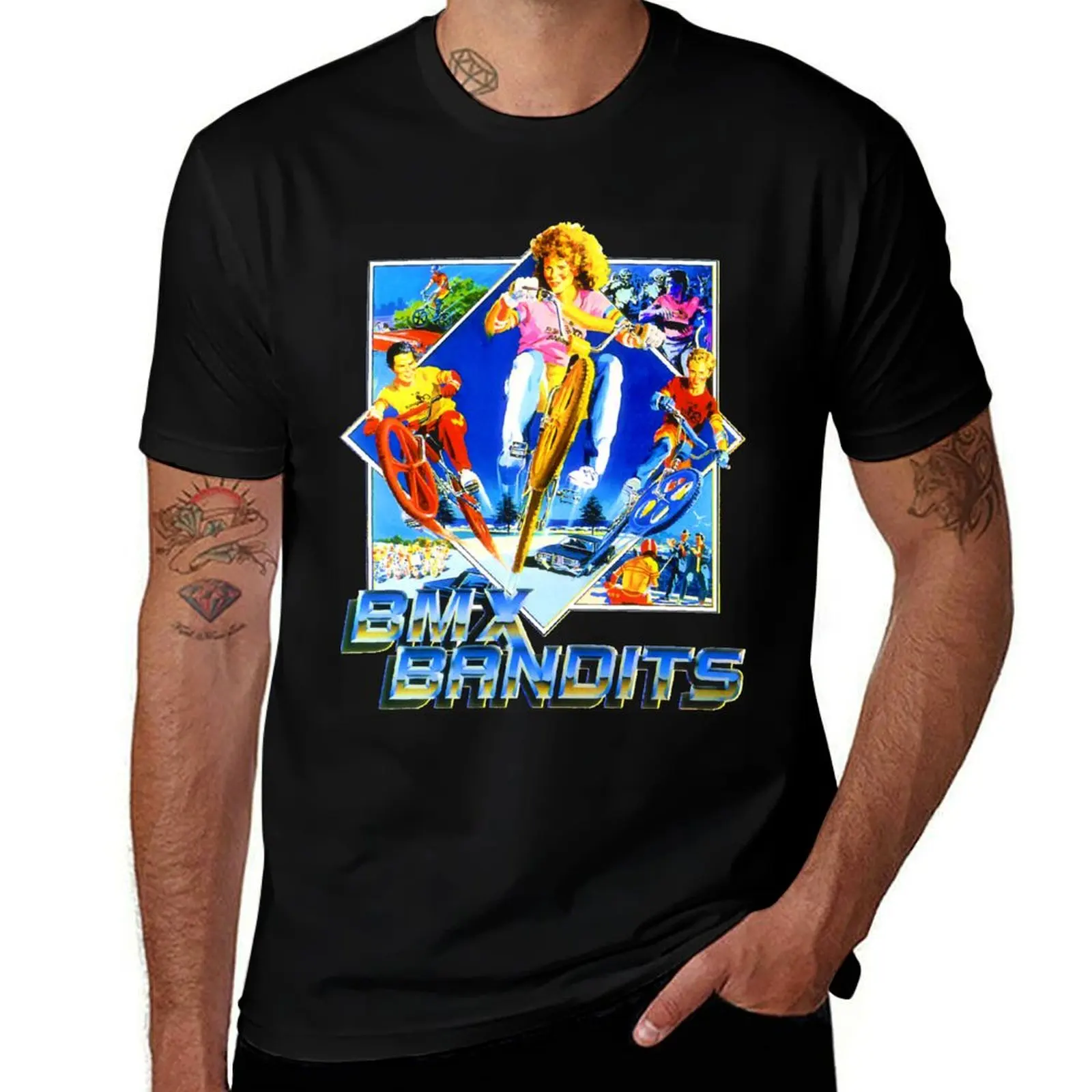 BMX Bandits &x27;83 Design T-Shirt T-Shirt t shirt man designer man t shirt cotton funny t shirts cotton T-Shirt
