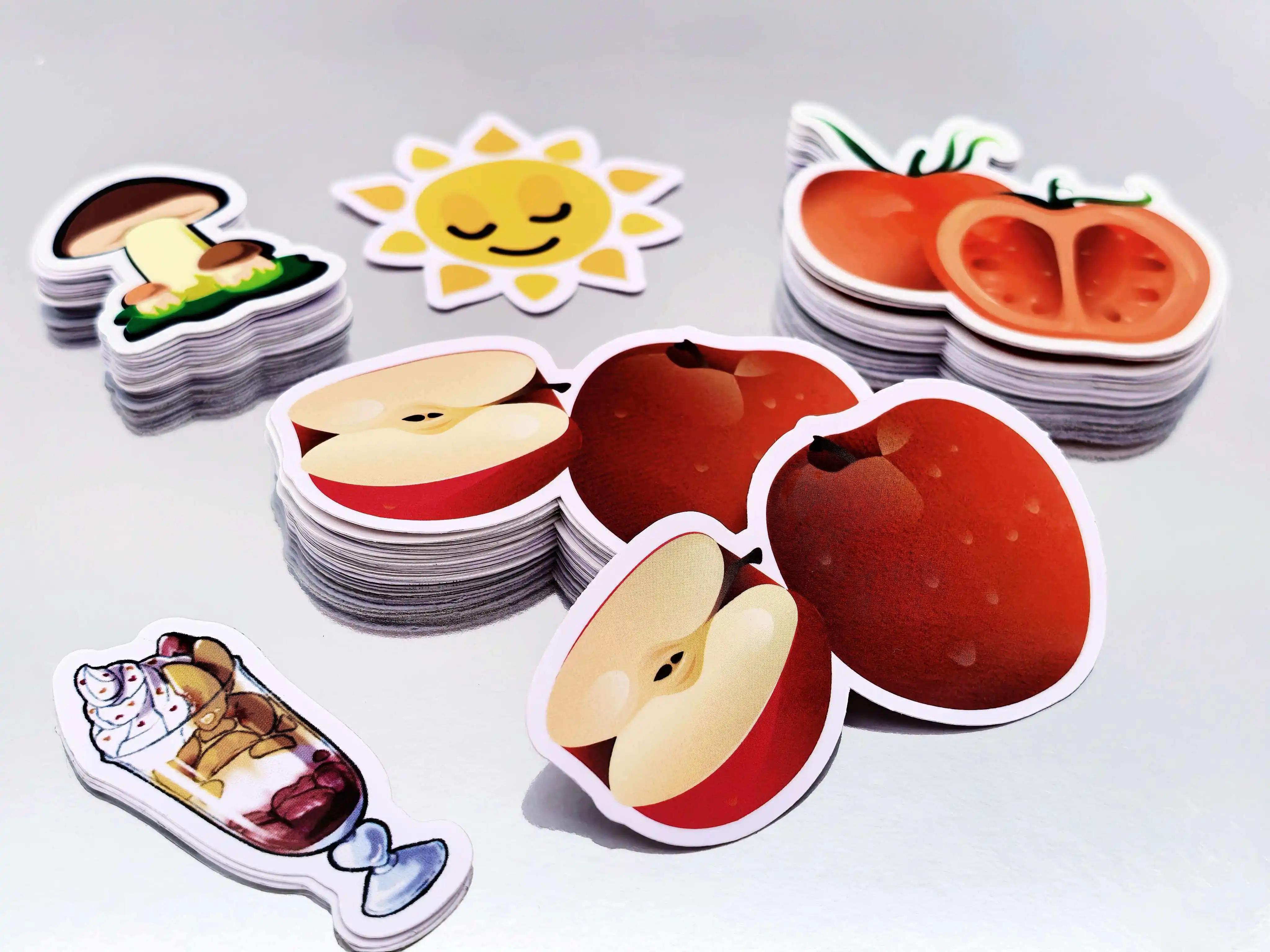 100pcs Custom Stickers PVC Waterproof Die Cut Vinyl Personalized Logo Design Cute Sticker Laptop Birthday Party Wedding Business