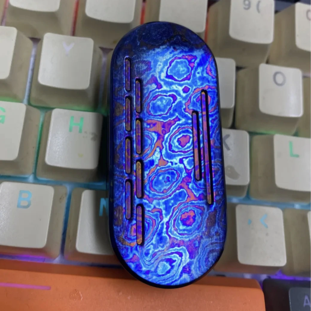 Fidget slider haptic spinner liga de titânio diapasão edc brinquedos sensoriais alívio do estresse foco tdah adultos portátil