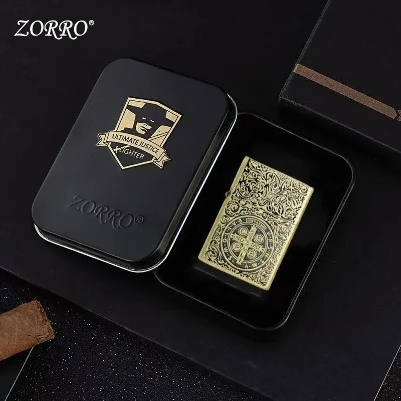 ZORRO versized Kerosen e Lighter Metal Personality Constantine Creative Heavy Armor  Gift