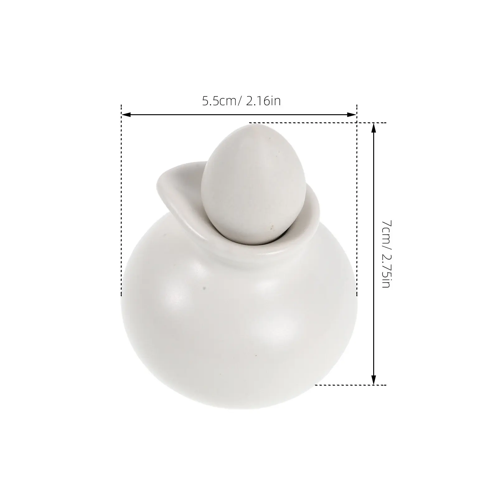 Ceramic Essential Oil Bottle 40ml Refillable Japanese Style Porcelain Dispenser for Spa Massage Aromatherapy