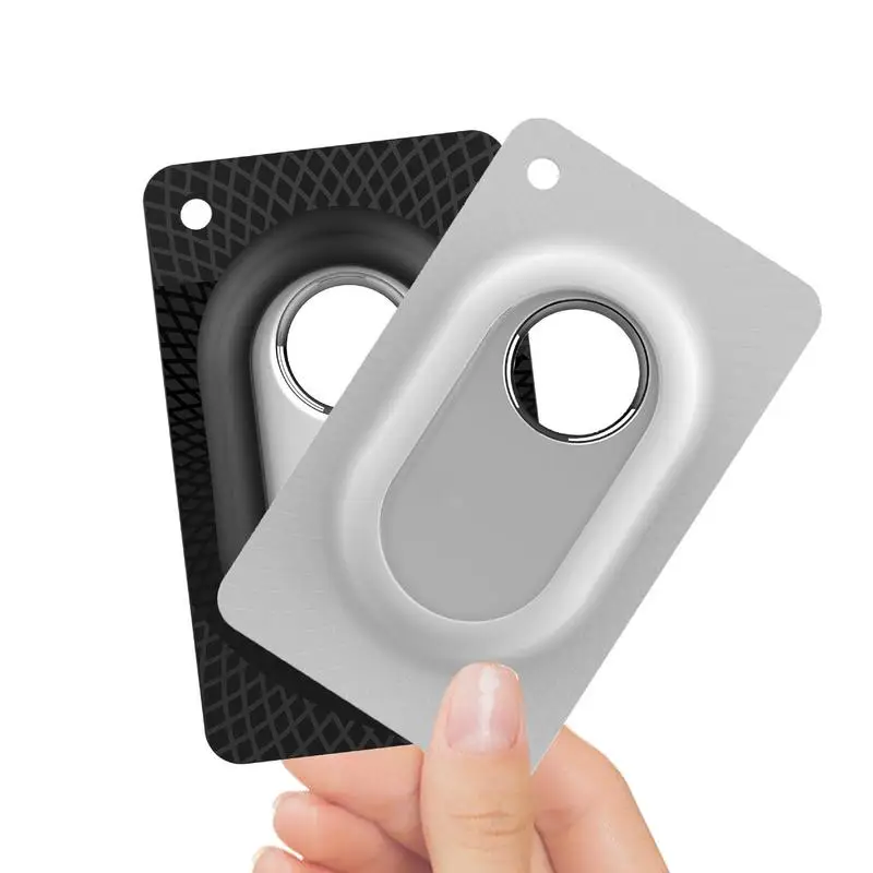 Estuche localizador para tarjetas, billetera de silicona ultrafina, soporte para tarjetas, inserto antiarañazos, soporte para billetera, bolso, llaves