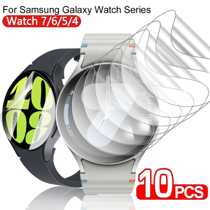 Soft Screen Protector For Samsung Galaxy Watch 7 6 5 4 40mm 44mm Watch6 Classic 43/47mm Watch7 Ultra HD Clear TPU Hydrogel Films