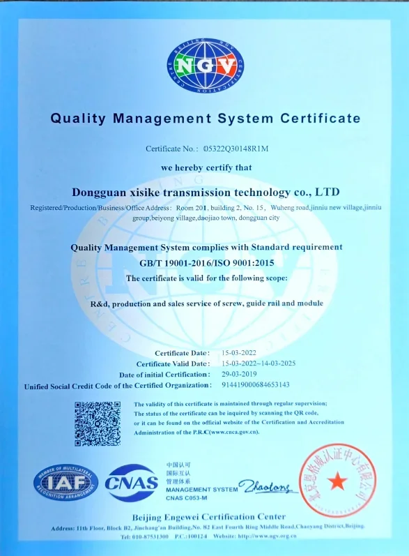 XISKO وحدات خطية متغيرة عالية الدقة مخصصة وحدات الحركة الخطية المحركات الخطية XSK120B-LK