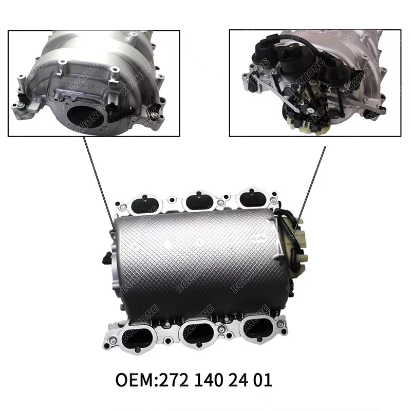 2721402401 Suitable for Mercedes-Benz MlC230 M272 engine intake manifold assembly M273C280CLK GLKE350 R350 engine auto parts.