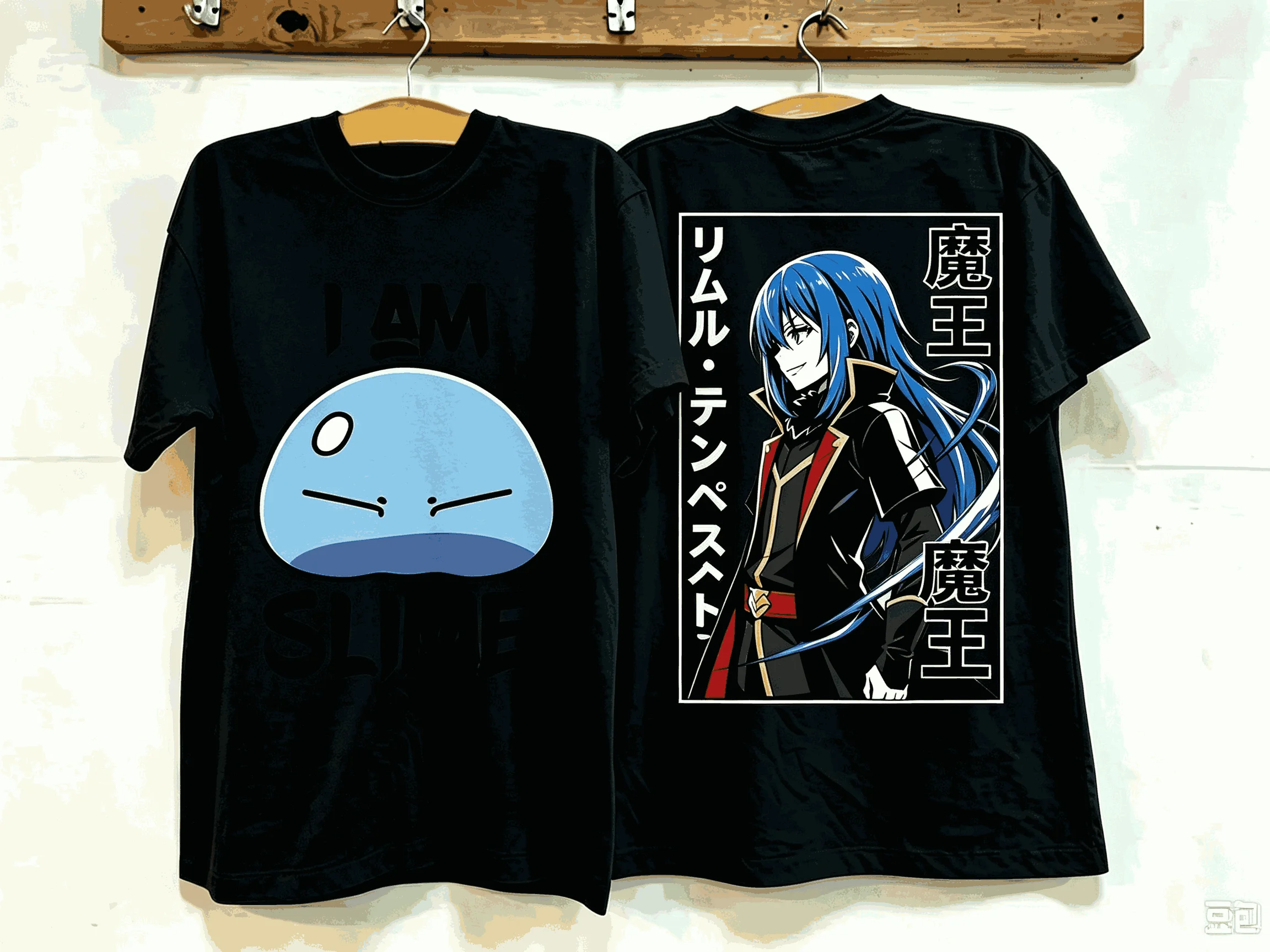 Reincarnated as a Slime T-shirt Summer Short Sleeve Male Tshirts Casual Fashion Oversized Unisex Streetwear Trendy Cotton soft