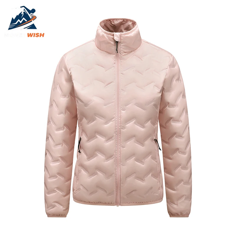 MONEYWISH أسفل سترة 2025 زوجين الأبيض بطة أسفل سميكة الباردة مقاومة معطف دافئ في الهواء الطلق الترفيه ملابس شتوية سستة أسفل سترة