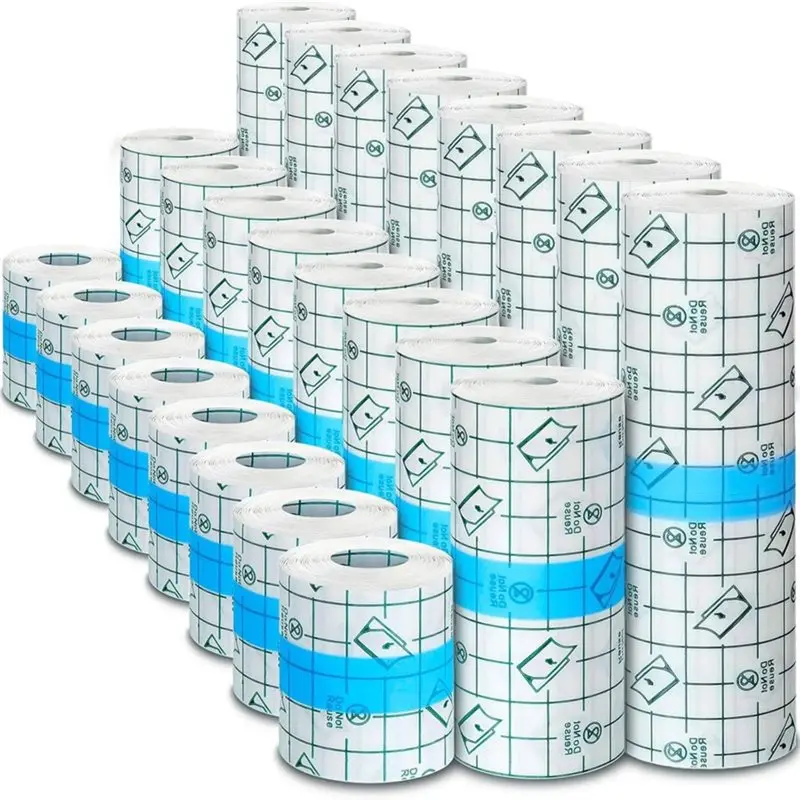 ABIT Tattoo Healing Wrap 24 Rolls Waterproof Aftercare Bandage(2 Inch, 4 Inch, 6 Inch Wide) Cover Tape