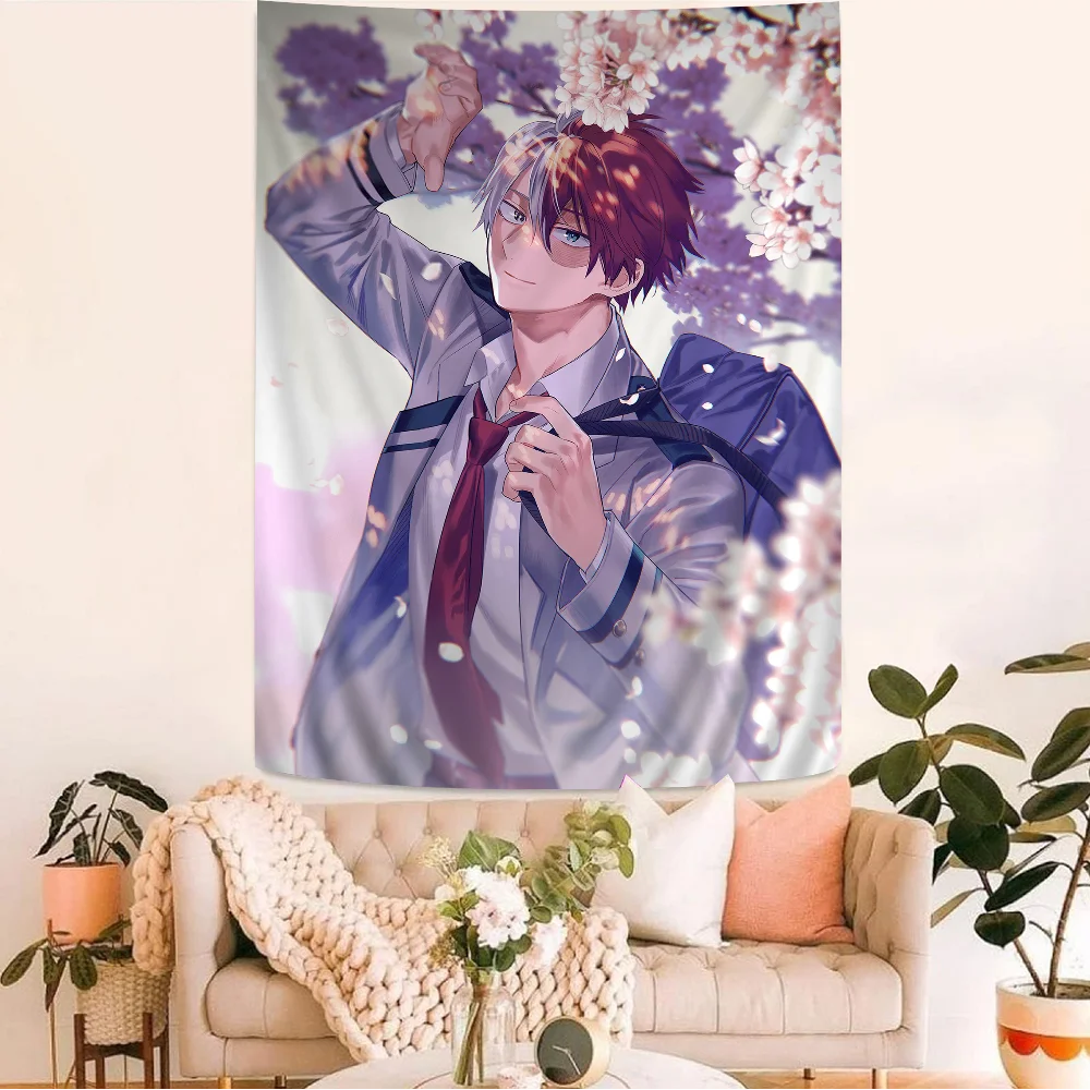 My Hero Academia Todoroki Shoto Hanging Tapestry Indian Buddha Wall Decoration Witchcraft Bohemian Cheap Hippie Wall Hanging