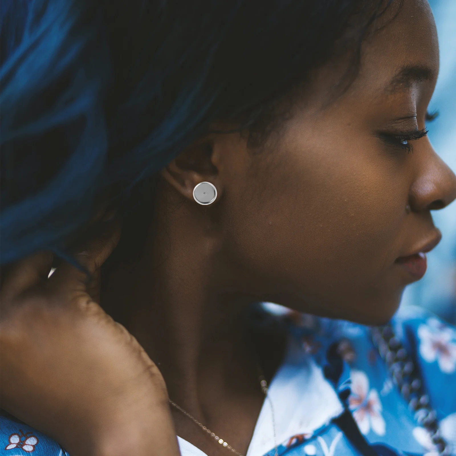 20Pcs Metal Earring Blanks Tray Simple Elegant Design DIY Jewelry Making Base Blank Earring Posts Blank Bezel Tray