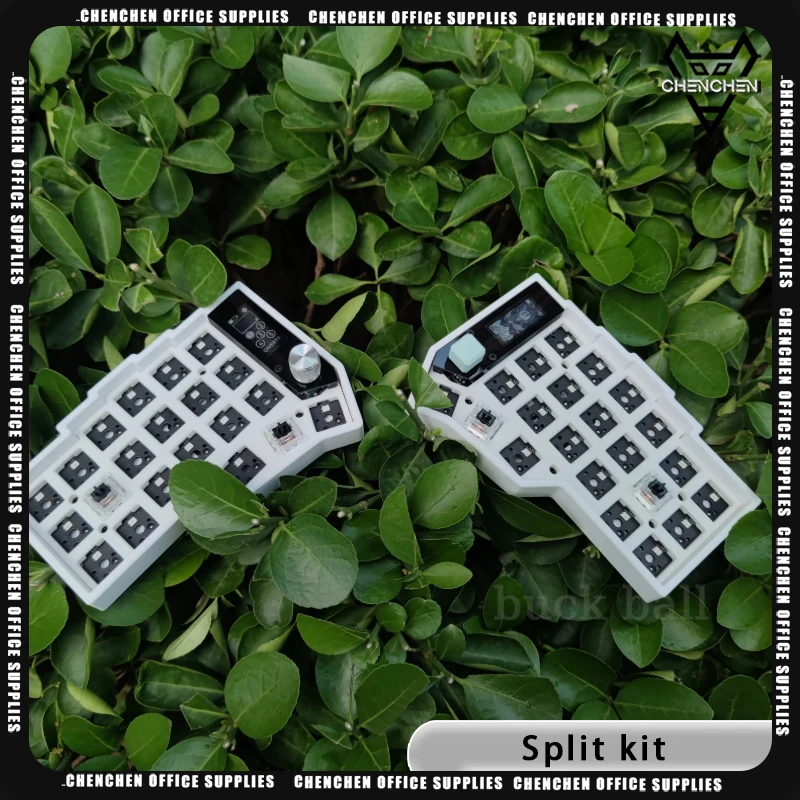 Corne Split Keyboard Kit With Knob Wireless Pcb Screen Rgb Hot Swap Customized Mechanical Keyboard Kit For Zmk No Switch Keycap