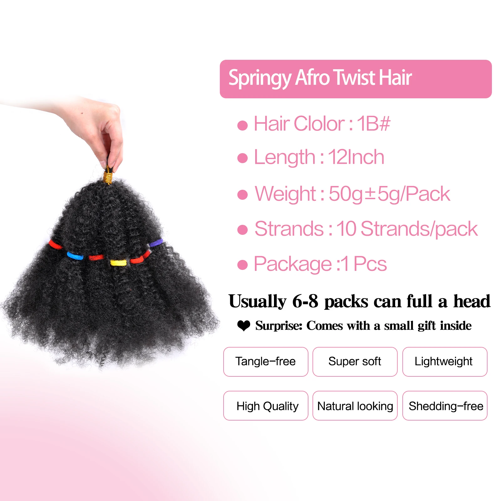 Braids Hair Afro Kinky Bulk Afro Curly Synthetic Hair Short 12