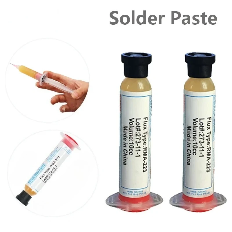 Solder Paste 10cc RMA223 RMA-223 Soldering Paste Flux Solder Grease For Computer Chips Phone LED BGA SMD PGA PCB Repair Tools