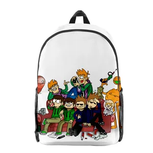 Harajuku, popüler, komik eddsworld öğrenci bookbag laptop sırt çantası 3d baskı oxford su geçirmez su geçirmez água erkek / kız sırt çantaları seyahat için 8 en çok satılan, eddsworld sırt çantası-no. 7