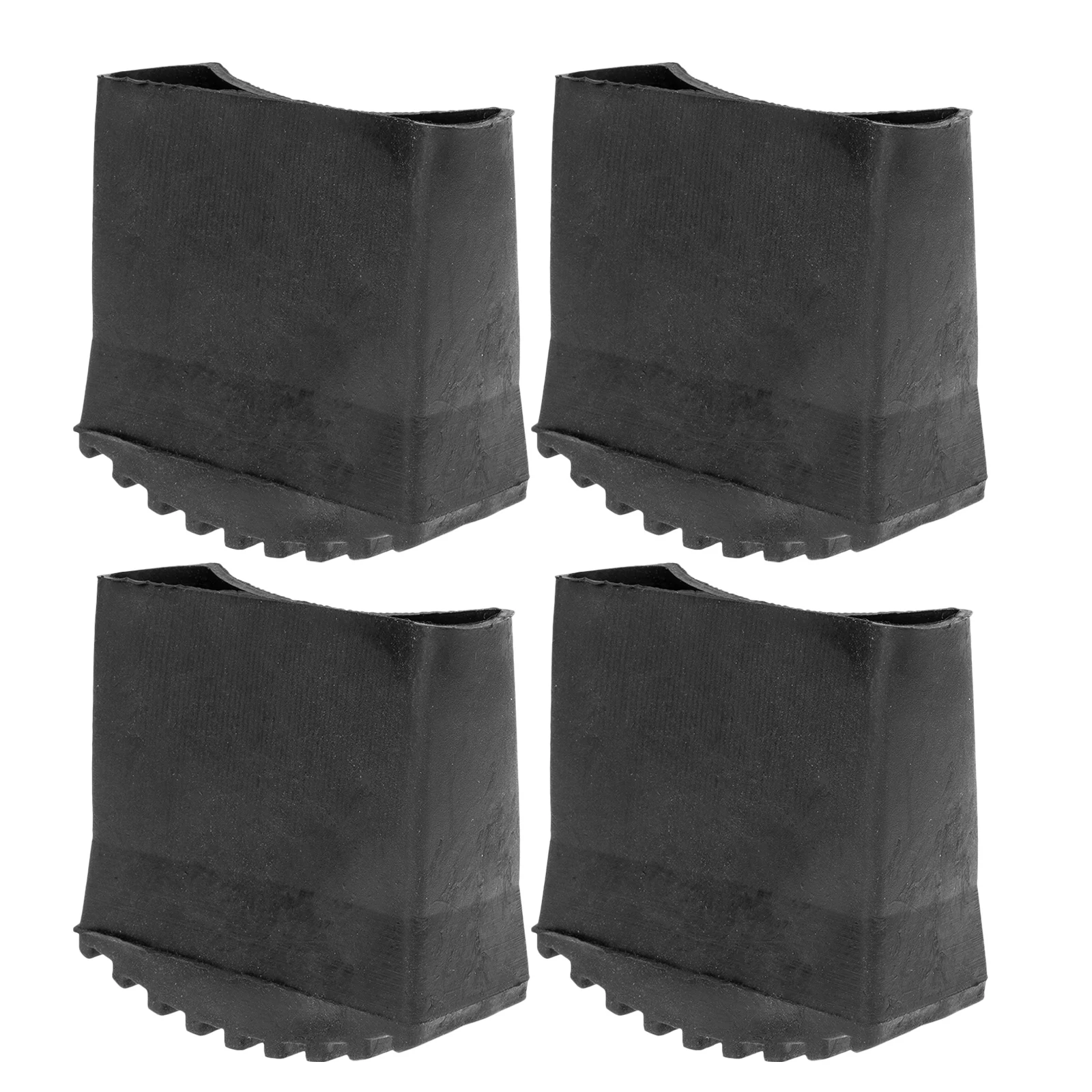 

4pcs Ladder Feet Cover Rubber Caps 25x63mm Black Thickened Anti Skid Corrosion Resistant Home Accessories Foldable Step