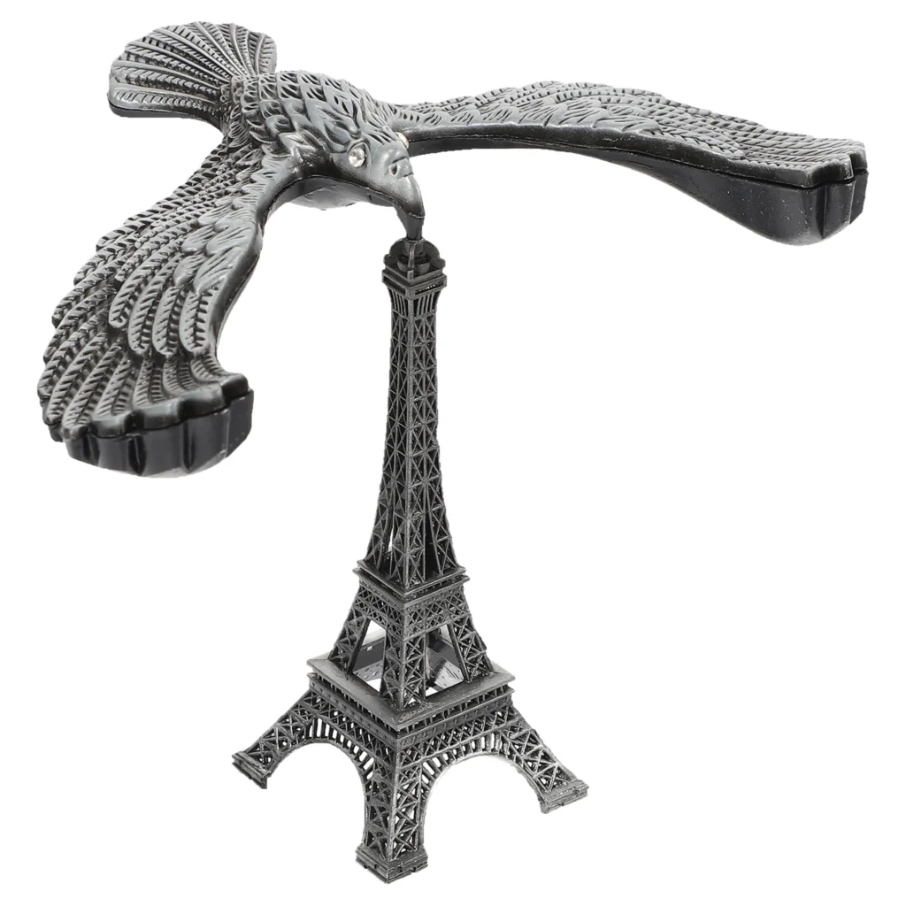 Alloy Balance Bird Alloy Bird Gravity Ornament Balance Bird Ornament Eiffel Tower Balance Eagle Balancing Bird Decor for Office