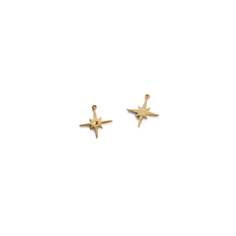 50pcs/bag Brass Star Geometry Charms Pendant For DIY Jewelry Earrings Necklaces Bracelet Crafts Handmade Making Findings