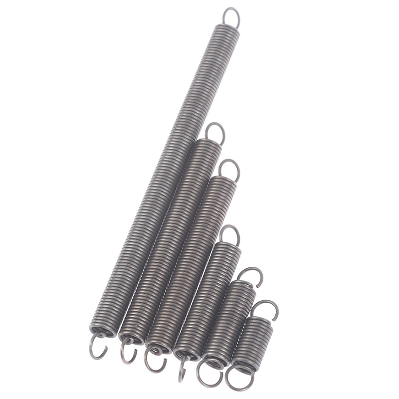 Hot Sale 1Pc Extension Tension Spring Springs Steel Hook Expansion Spring Wire Dia 1.0mm