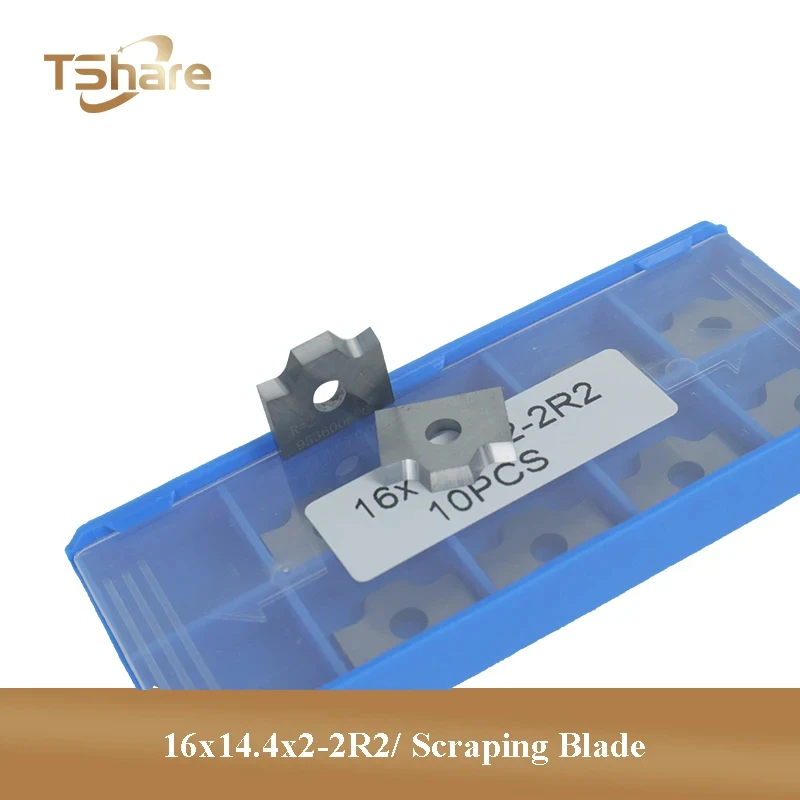 

10PCS 16x14.4x2 2R2 Premium Scraper Woodworking Tools Scraping Blade for Edge Banding Machine