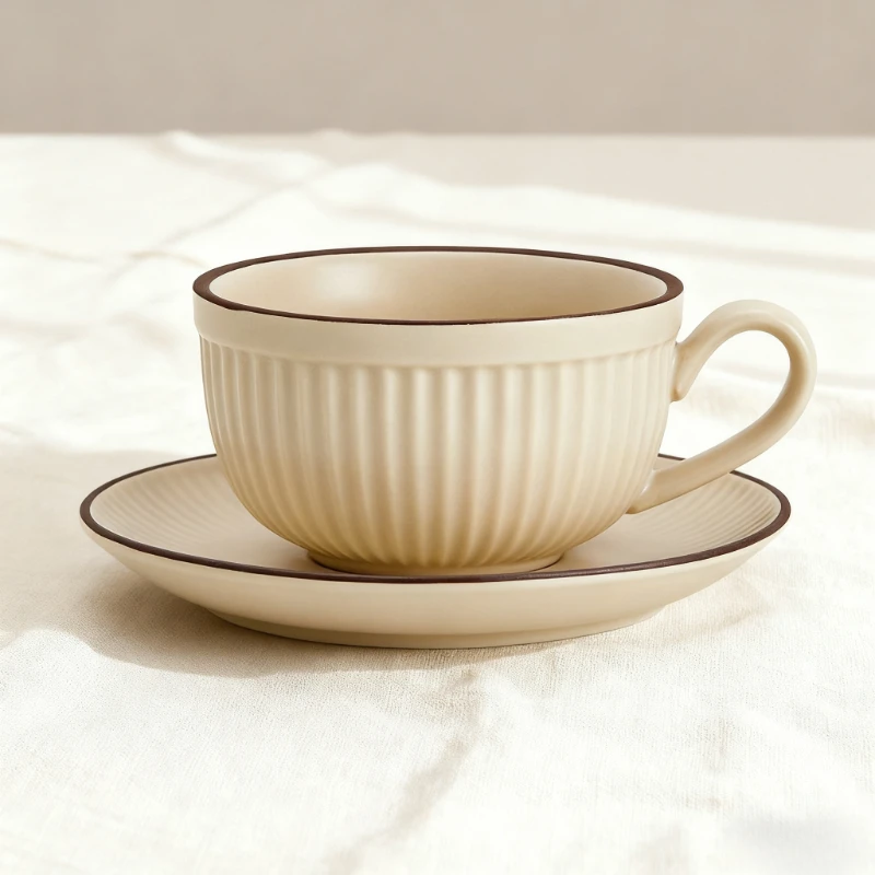 Tasse à café en céramique INS de haute qualité 250ml-300ml, tasse à latte, cappuccino, mocha, style européen, petite tasse de luxe