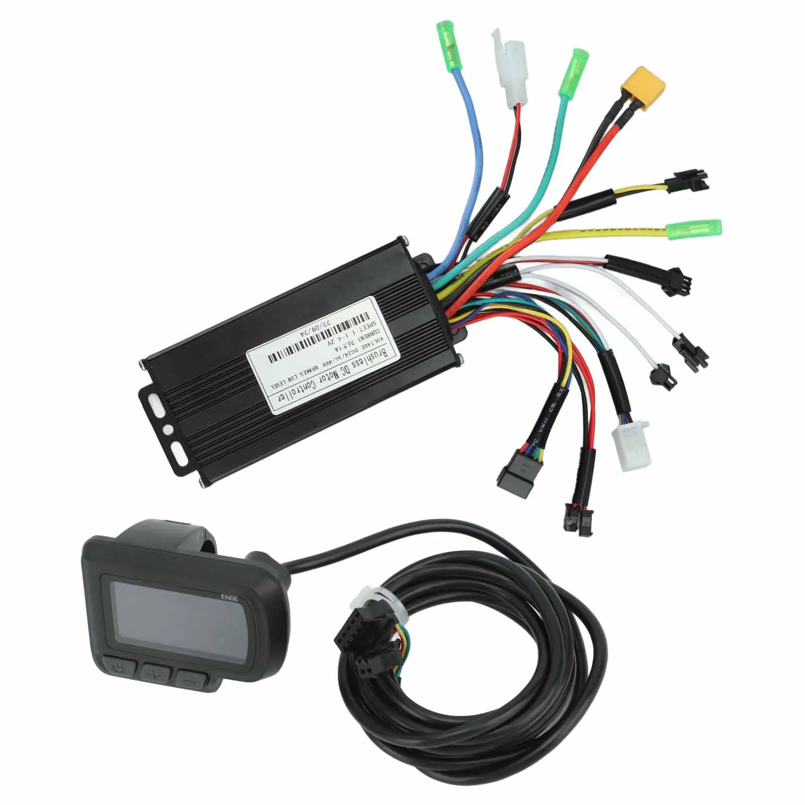 

Electric Bike Controller Kit with LCD Display 24V 36V 48V 500W to 750W 26A 3 Mode Sine Wave Controller for Electric Bike Scooter