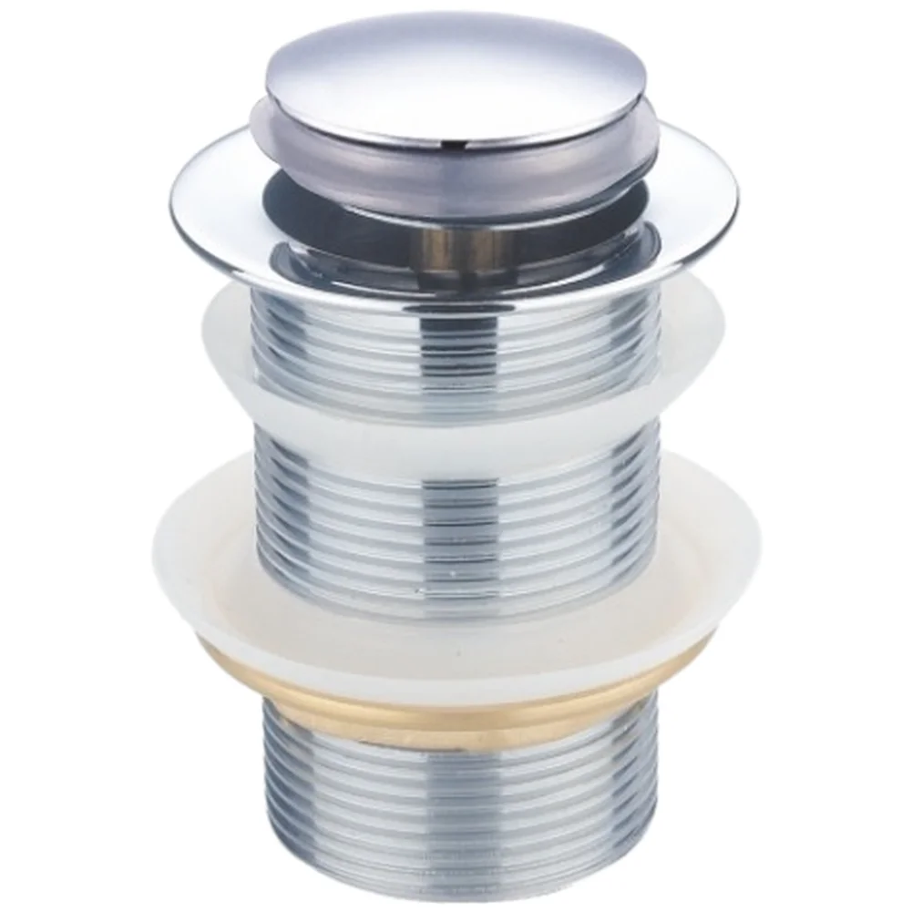 For Daily Household Use No Overflow Sink Stopper for Push Up Basin Drain Stopper Push Up Drain Modern Bathroom Drain
