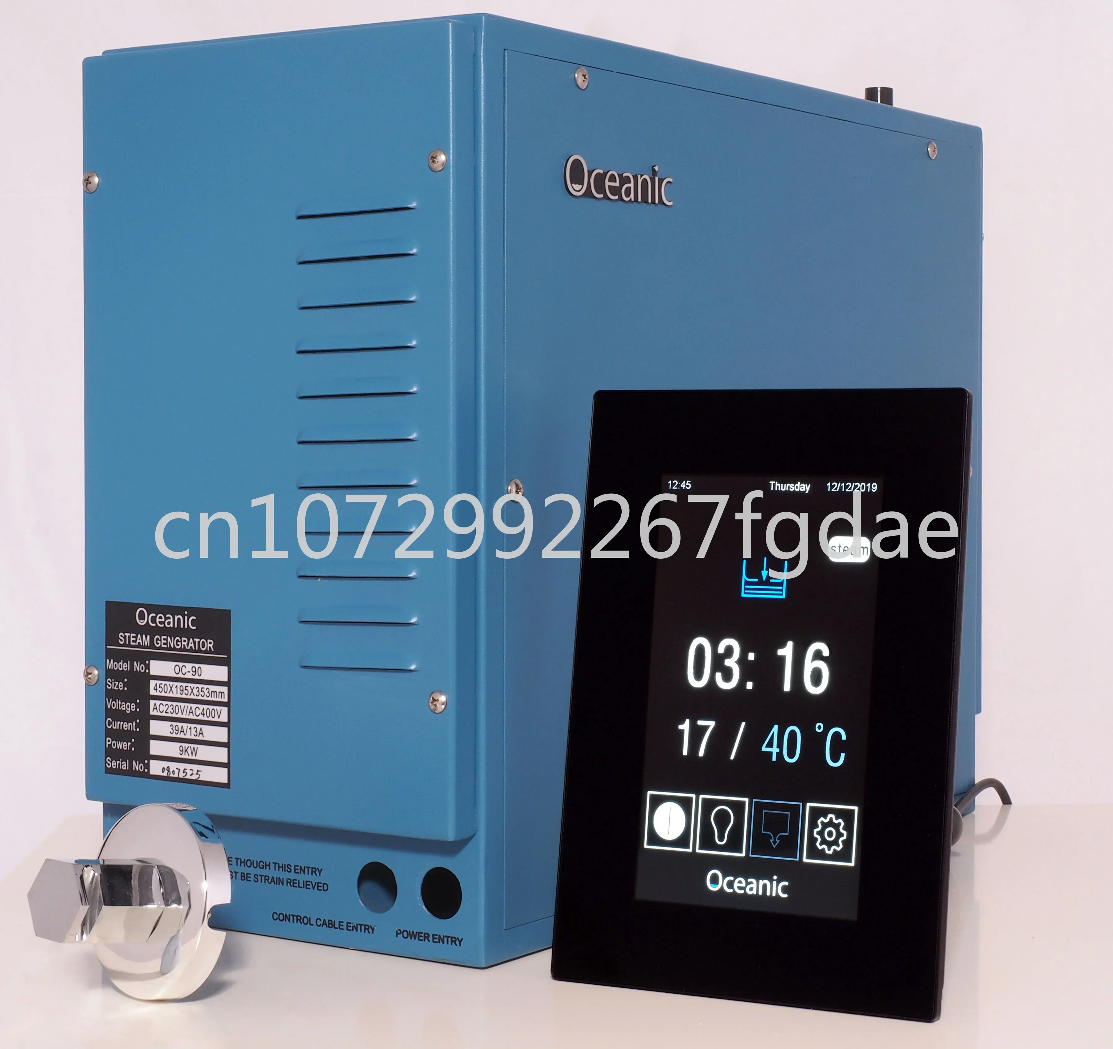 

Ocean Steam Generator with Touch Screen Controller 8kw Sauna Bathroom Steamer