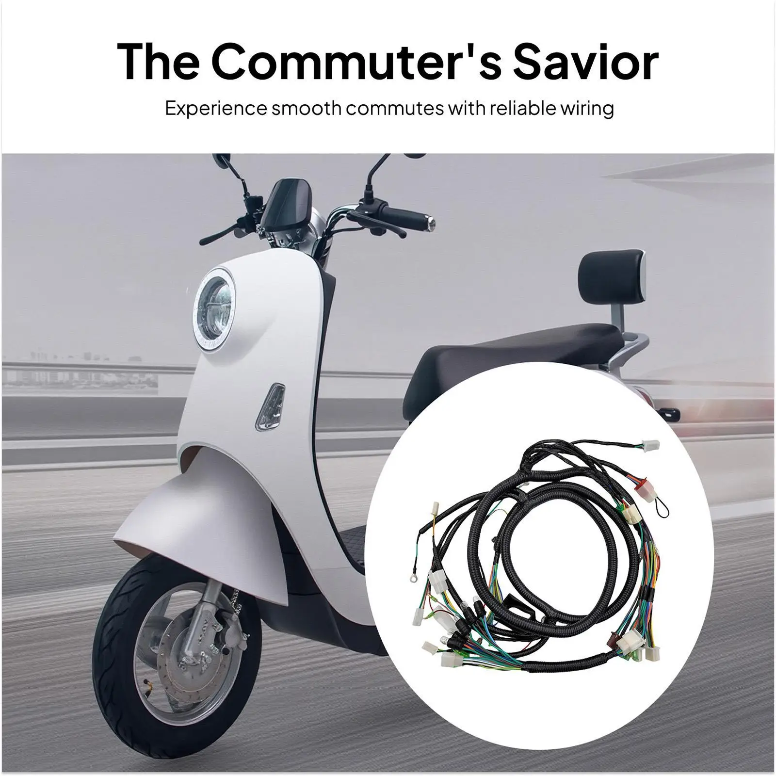 Easy Install Replacement Harness Premium Wiring Cables for 50cc Scooter GY6 Engine Spare Parts