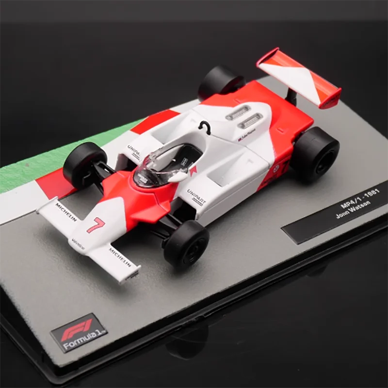 Diecast 1:43 Scale IXO F1 Racing MP4/1 1981 John Watson Alloy Vehicle Model Finished Simulation Collection Decoration Gift Toys