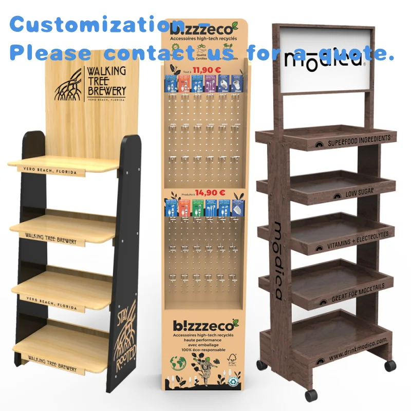 

custom.Customized Pine Wood Display Stand Floor Wooden Shop Display Rack Store Wood Retail Display Marketing