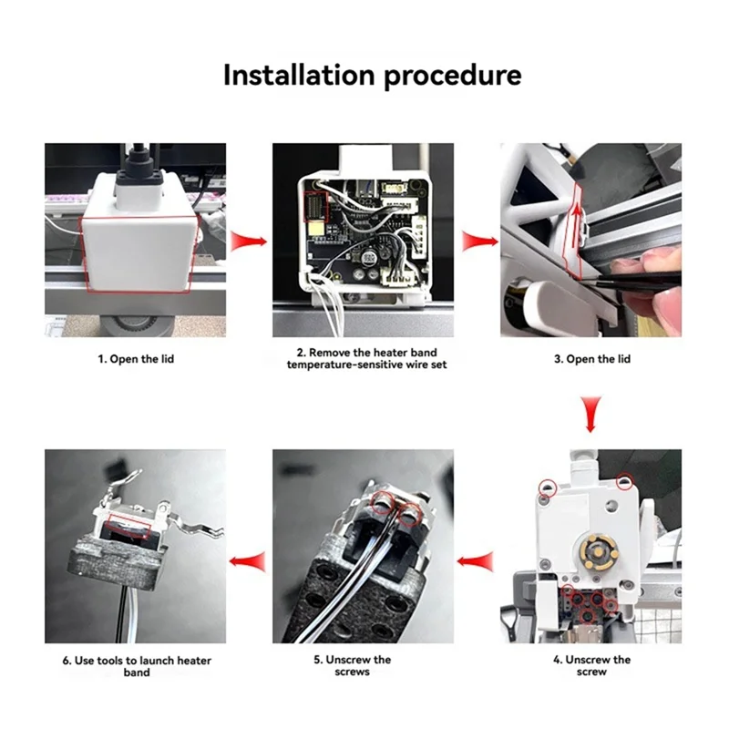 

Хорошо сделано для Bambu Lab A1/A1mini Hotend, комплект обновления 24 В, 80 Вт, нагревательная пластина и термистор для 3D-принтера
