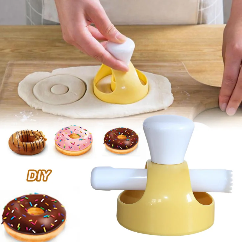 DIY Creative Donut Mold Doughnuts Cooking Cutter Desserts Bread Cutting Maker Cake Decorating Tools Kitchen Baking Accessories