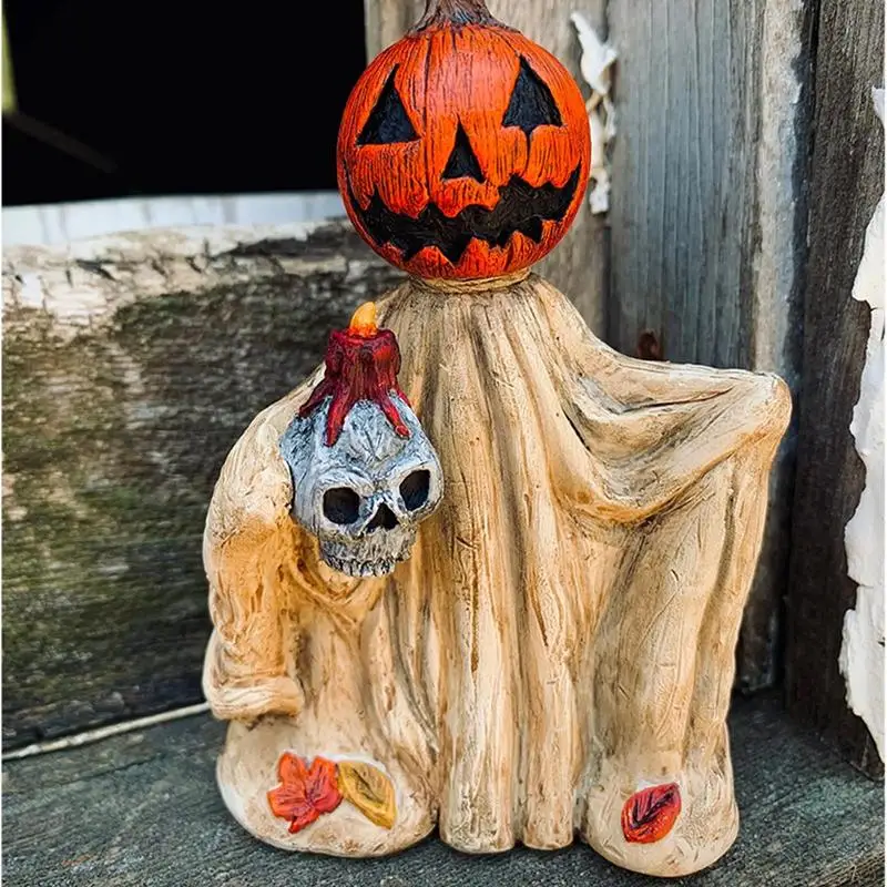 Figurine Home Tabletop Decorations Halloween Table Decor Horror Craft Ornament For Table Shelf Mantle Tiered Home Accessories