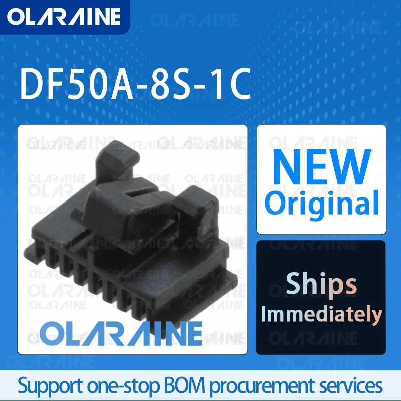 

50/200/500Pcs DF50A-8S-1C 100% brand new originalIntegrated tube and shellConnector 8 Position1 A