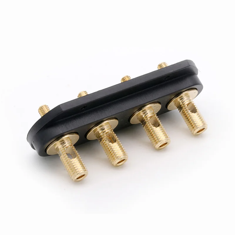 8set Panel Mount Brass Binding Post Speaker stage amplifier Output four-position terminal Speaker accessories Wiring board
