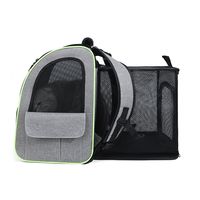 Large Capacity Pet Carrier Backpack Foldable Breathable Expandable Cat Bag Adjustable Portable Puppy Backpack For Cat Dogs