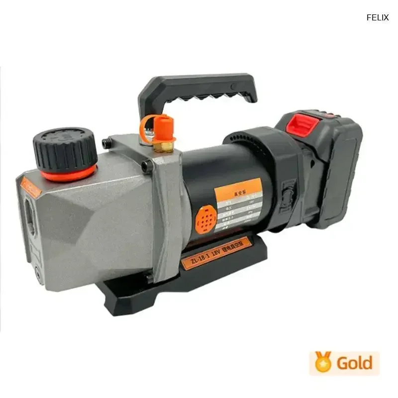 

Portable 2.5CFM Refrigerant Vacuum Pump for Air Conditioner Rechargeable Wireless Lithium Battery 80W Powerful Cooling System